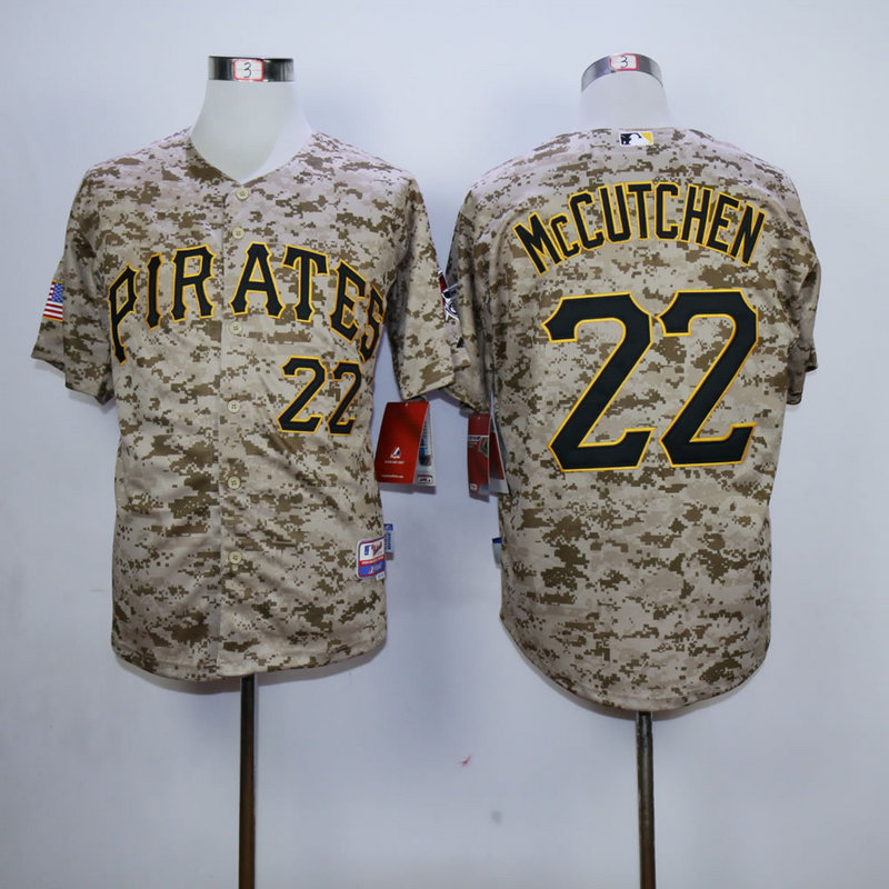 Men Pittsburgh Pirates 22 Mccutchen Camo MLB Jerseys